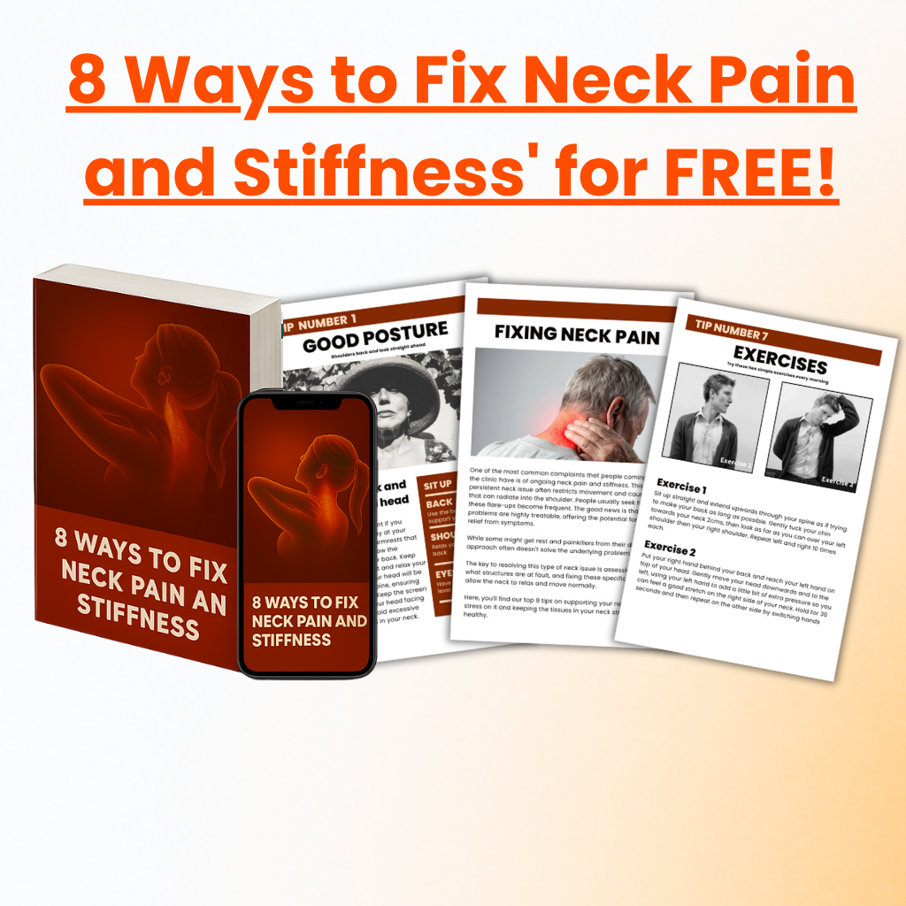 Ebook "8 Ways to fix neck pain"